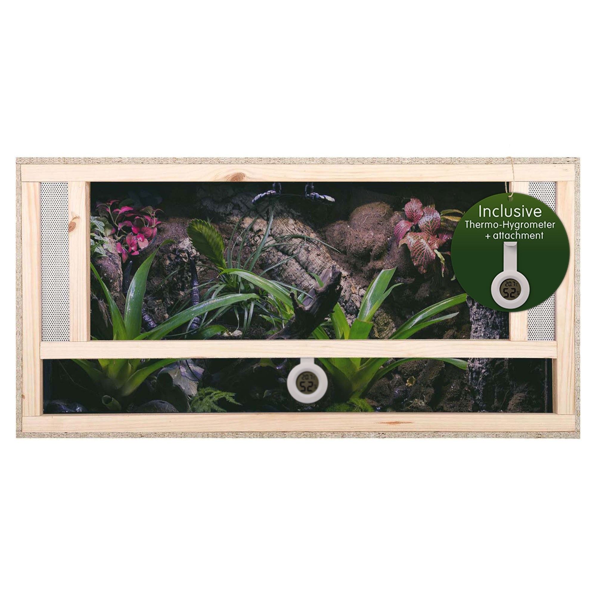 Repiterra Terrarium aus Holz mit Frontbelüftung 100x40x40 cm