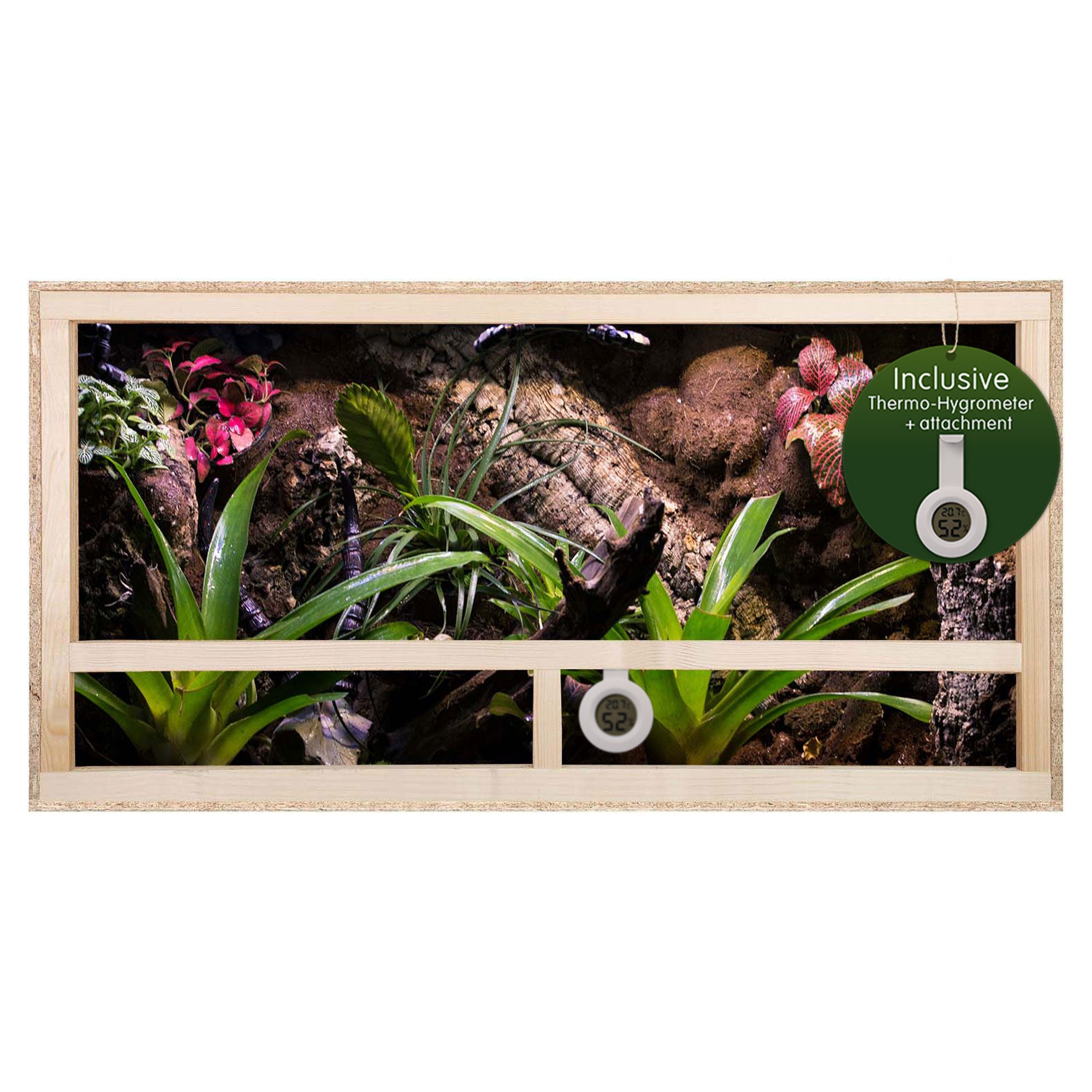 Repiterra Terrarium aus Holz mit Seitenbelüftung 100x50x50 cm
