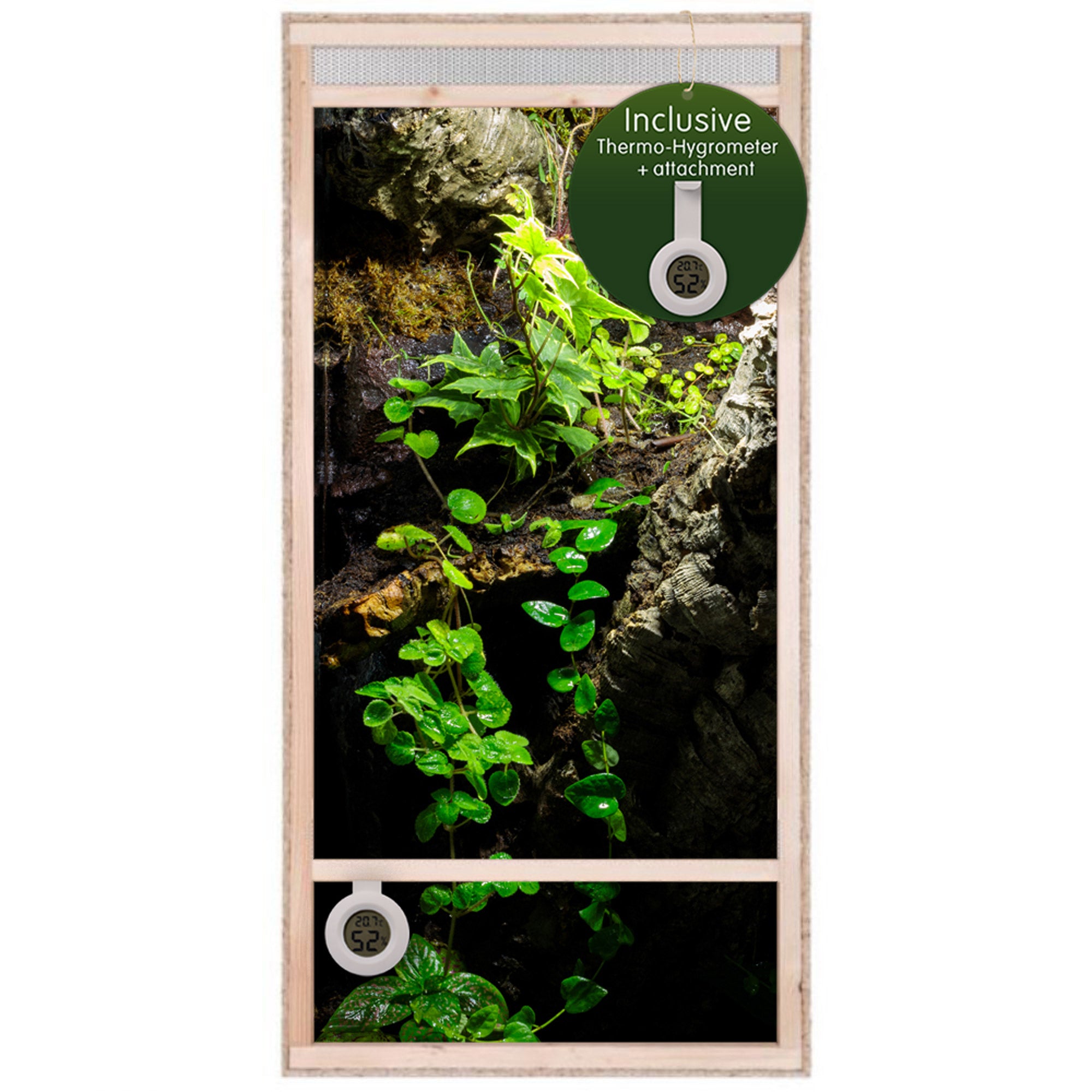 Repiterra Hochterrarium aus Holz mit Frontbelüftung 60x120x60 cm