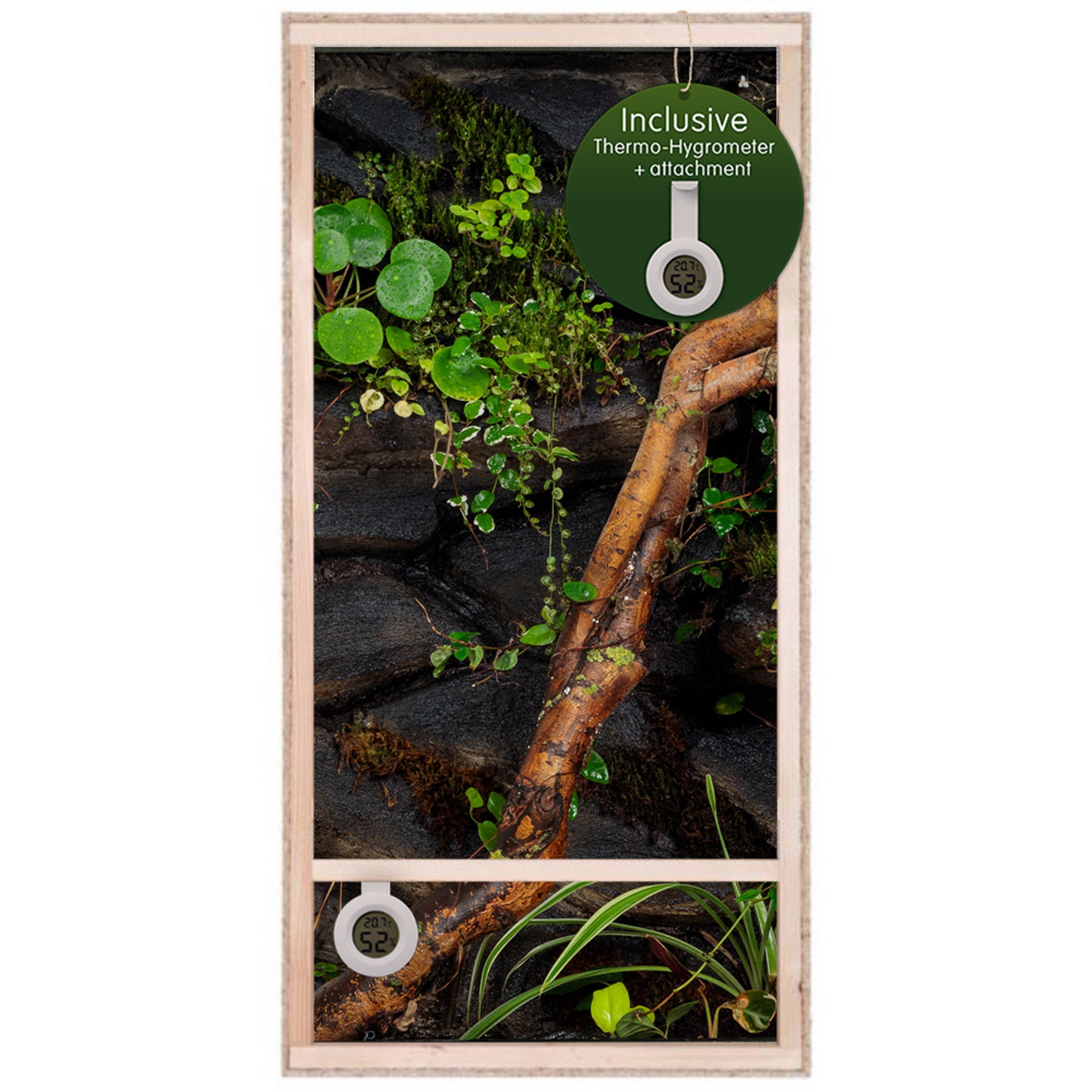 Repiterra Hochterrarium aus Holz mit Seitenbelüftung 60x120x60 cm