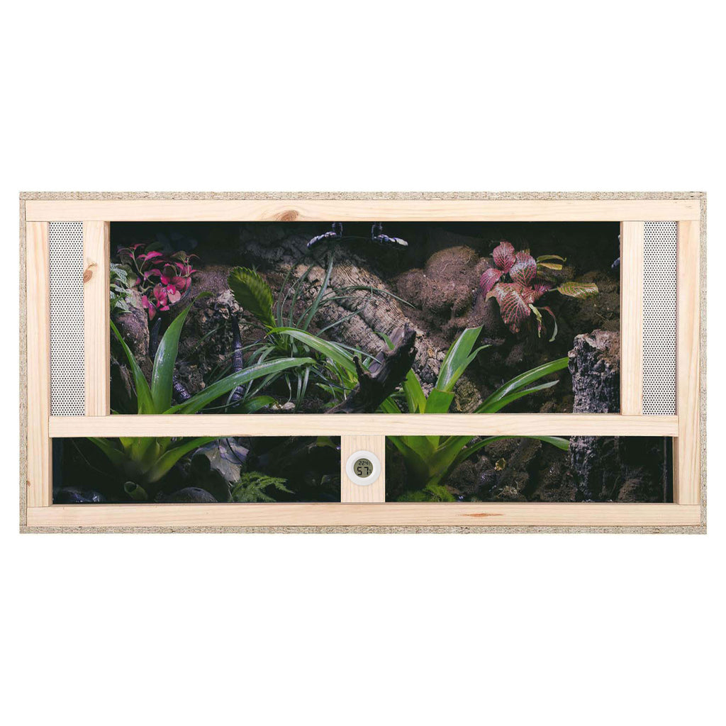 Repiterra Terrarium aus Holz mit Frontbelüftung 100x40x40 cm