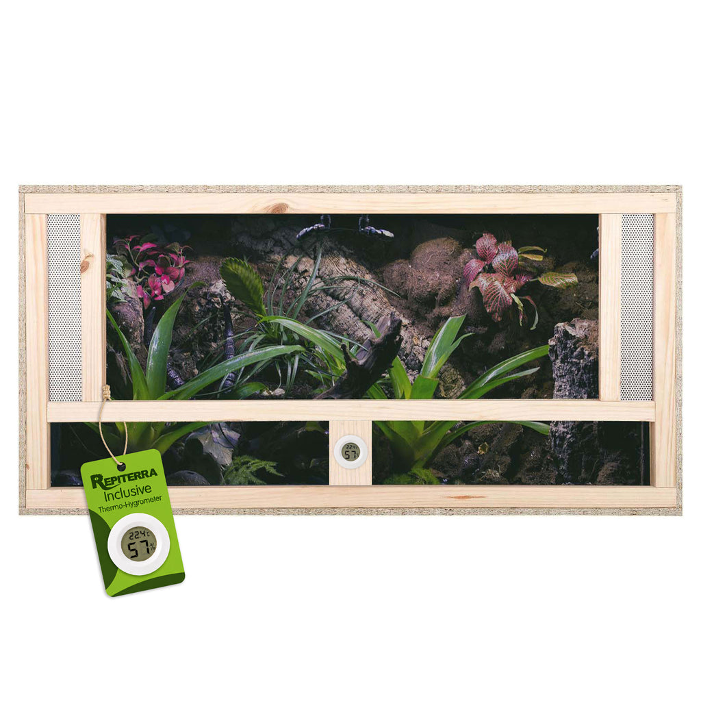 Repiterra Terrarium aus Holz mit Frontbelüftung 100x40x40 cm