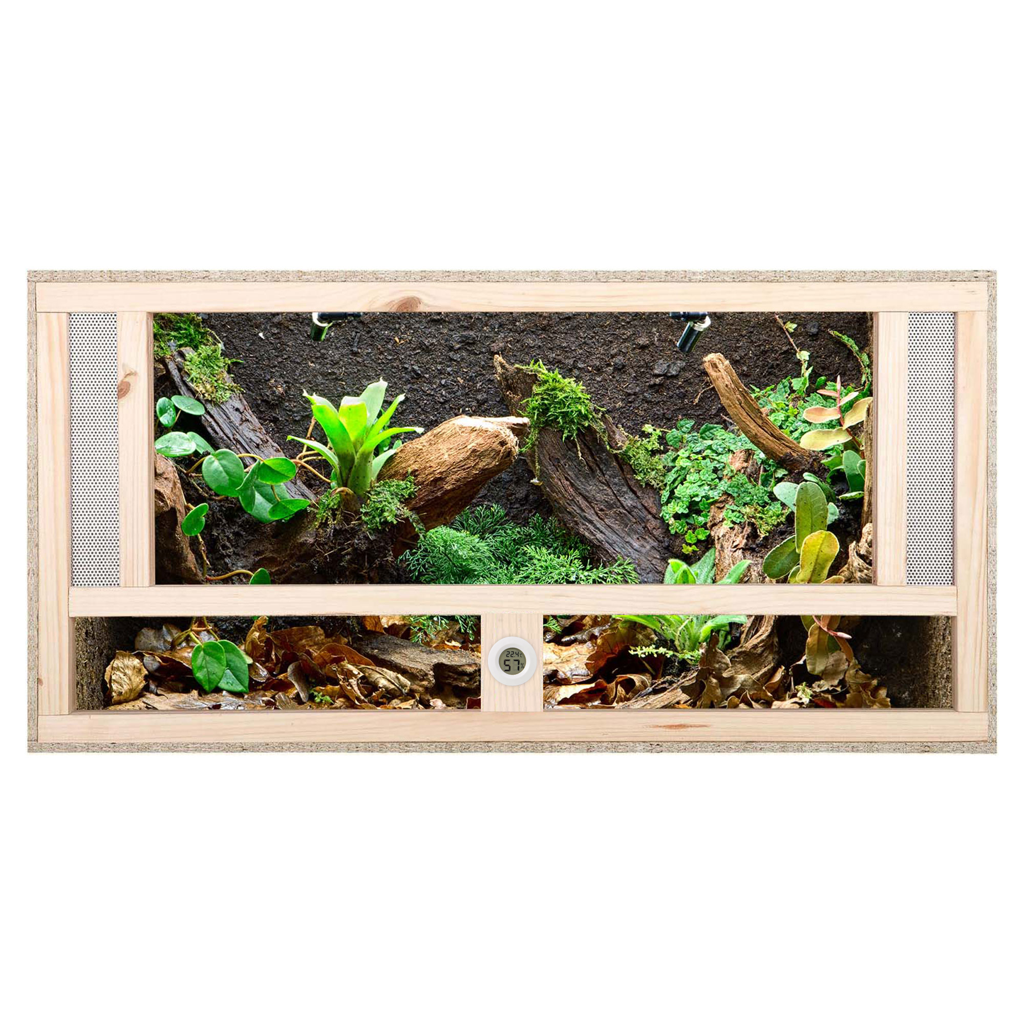 Repiterra Terrarium aus Holz mit Frontbelüftung 80x50x50 cm