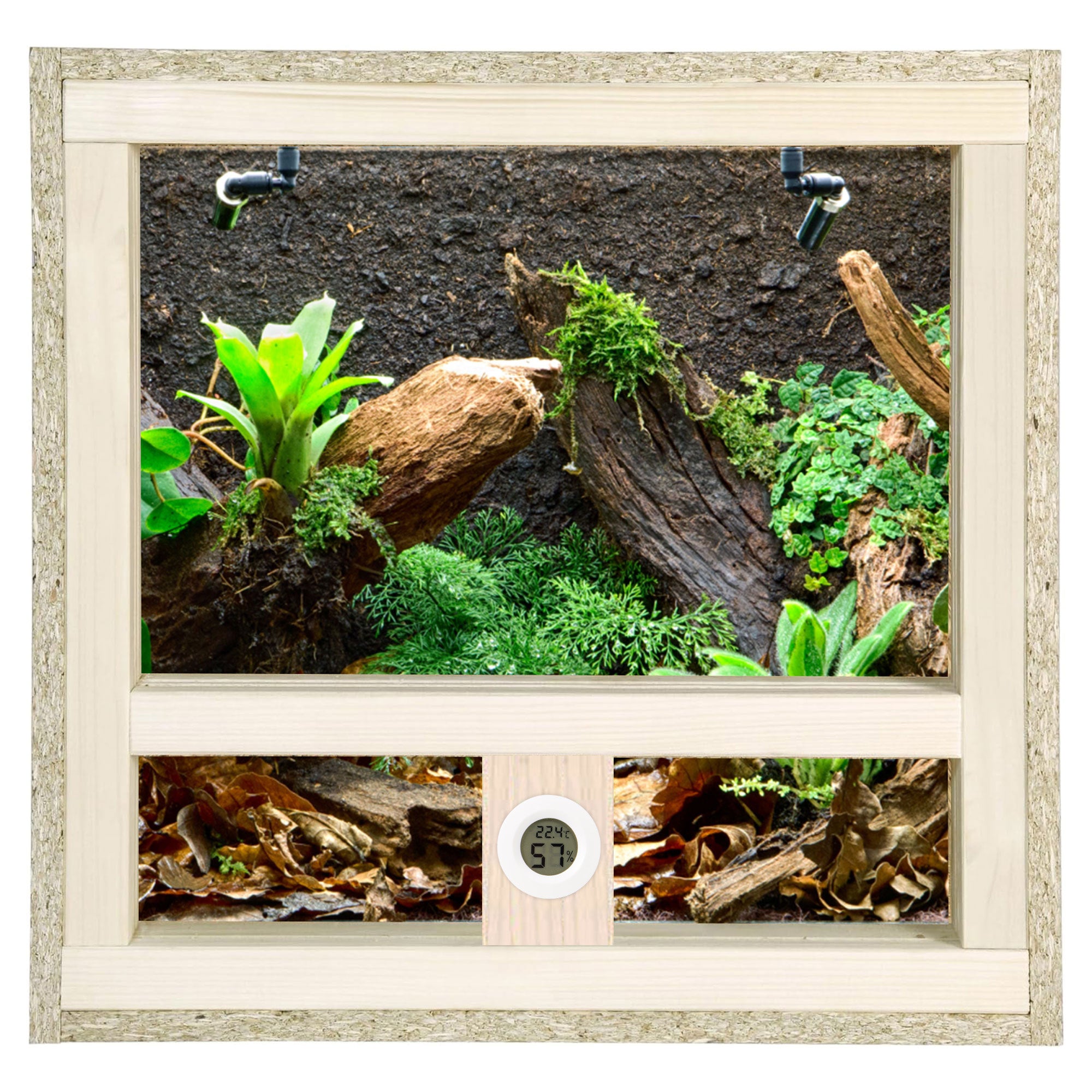 Repiterra Terrarium aus Holz mit Seitenbelüftung 40x40x40 cm