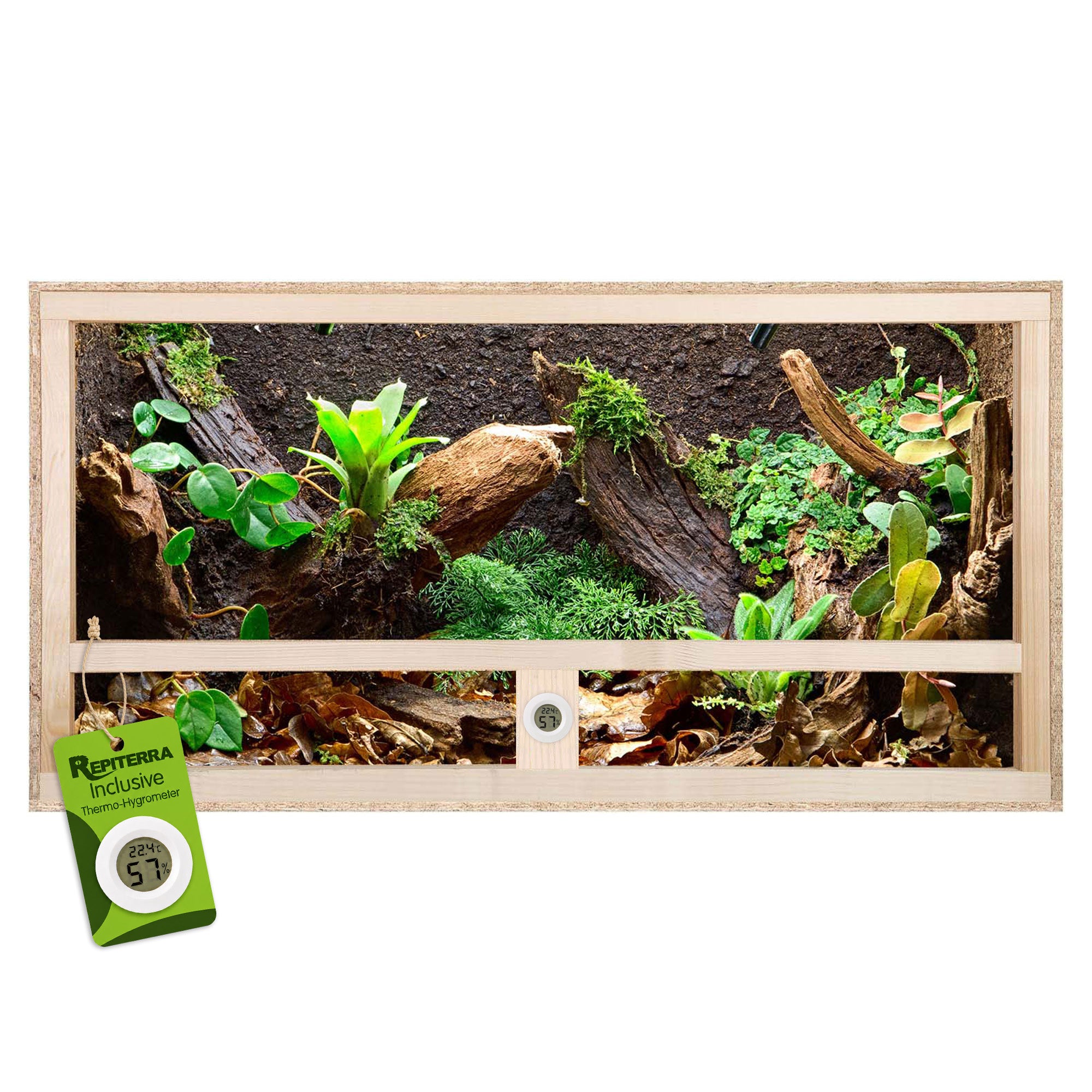 Repiterra Terrarium aus Holz mit Seitenbelüftung 60x30x30 cm