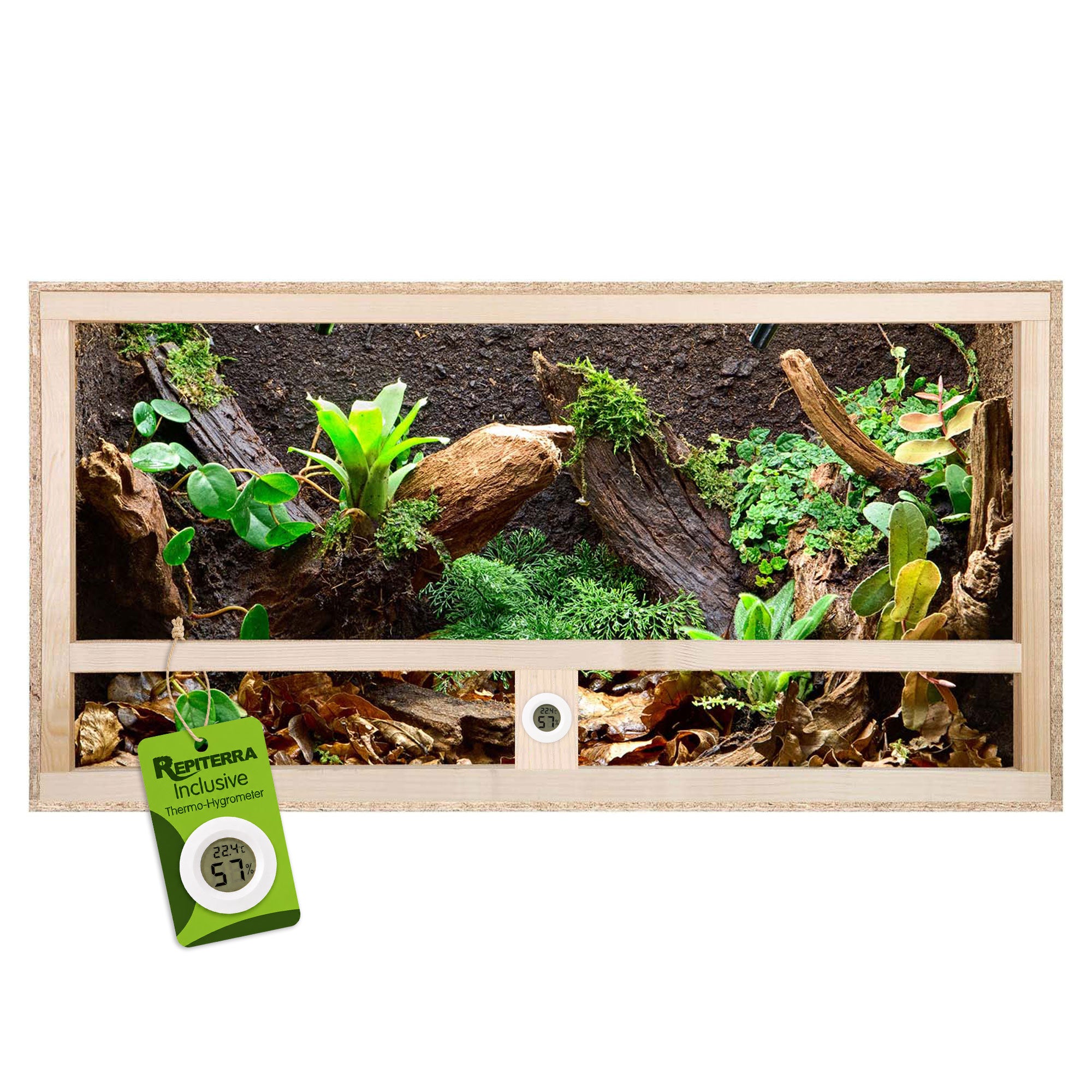 Repiterra Terrarium aus Holz mit Seitenbelüftung 80x50x50 cm