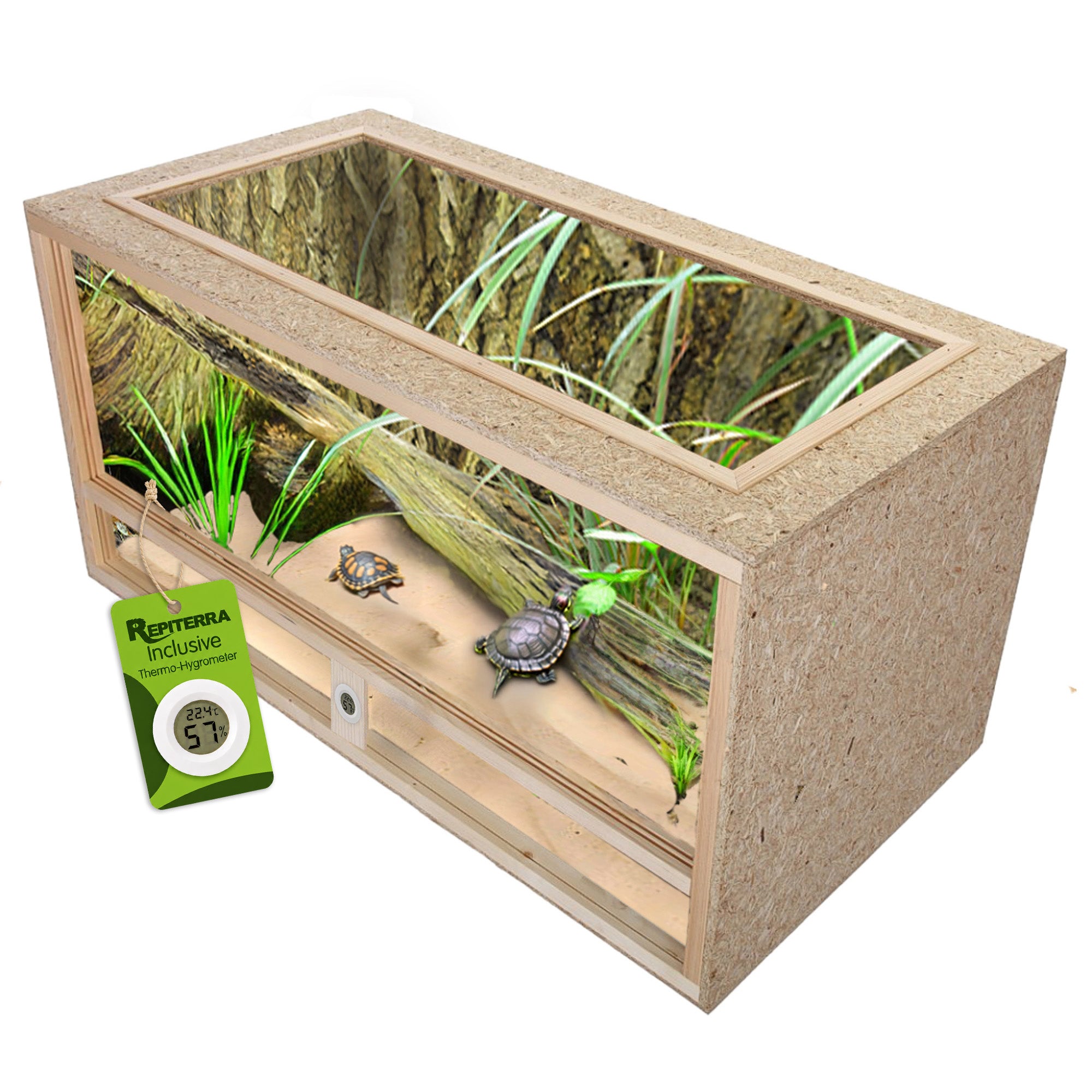 Repiterra Terrarium aus Holz für Schildkröten 120x60x60 cm
