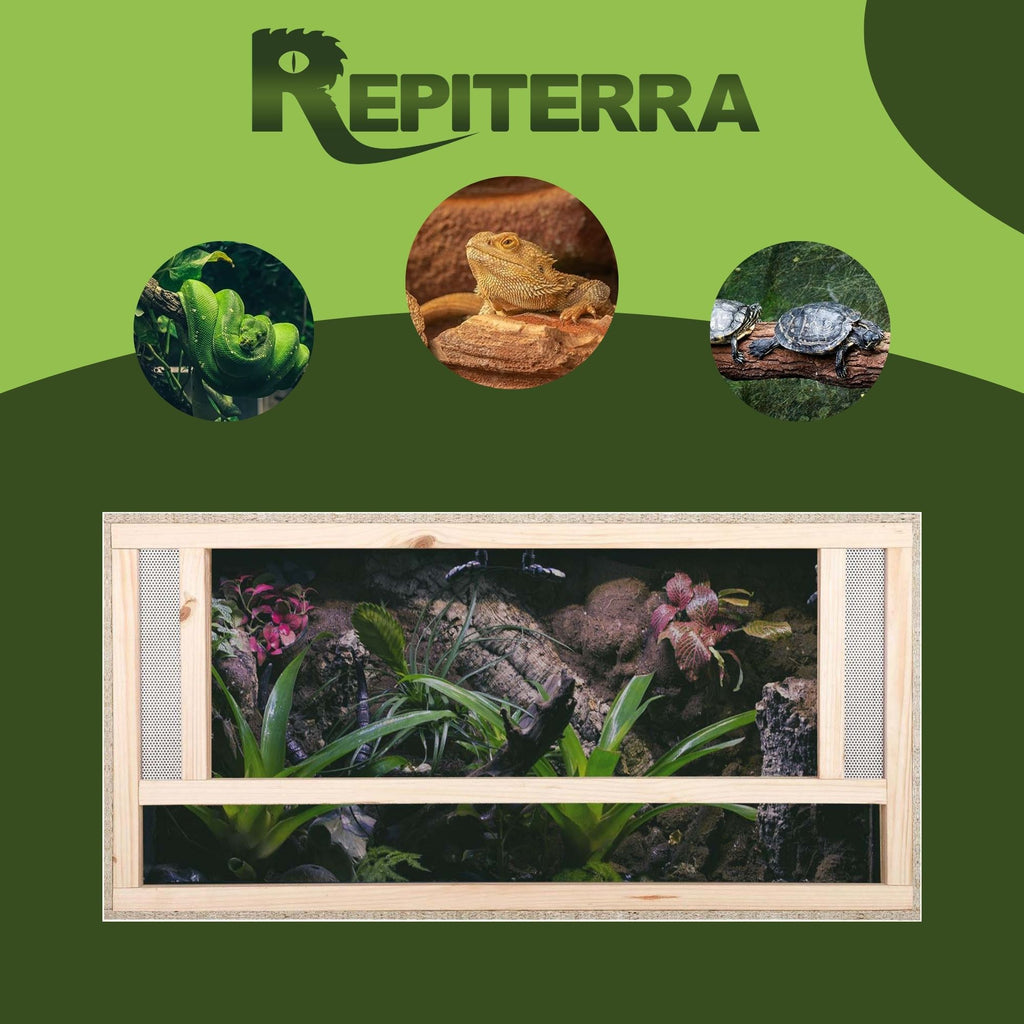 Repiterra Terrarium aus Holz mit Frontbelüftung 100x40x40 cm