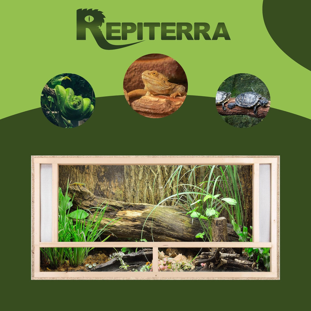 Repiterra Terrarium aus Holz mit Frontbelüftung 120x60x60 cm