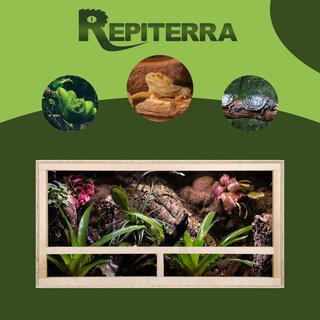 Repiterra Holz Terrarium mit Seitenbelüftung 100x60x60 cm
